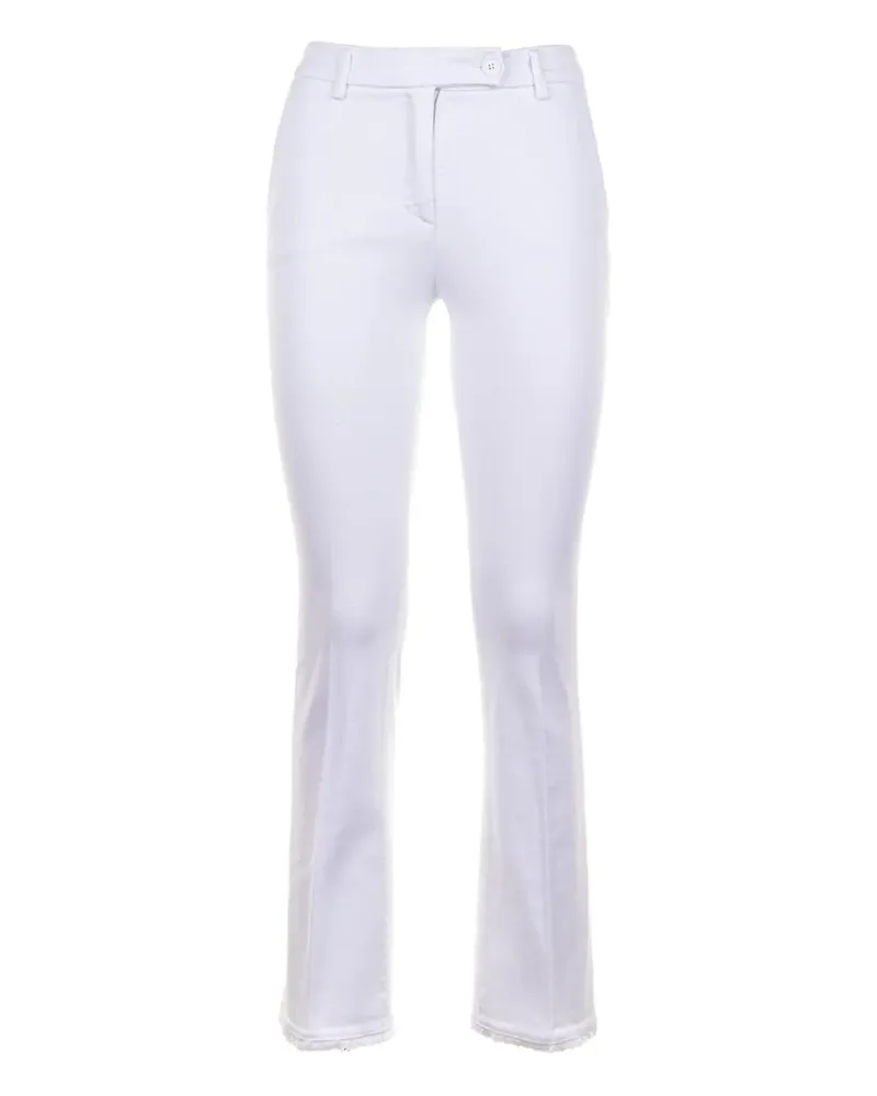VIA MASINI 80 Ausgefranste Jeans - Weiß Weiß