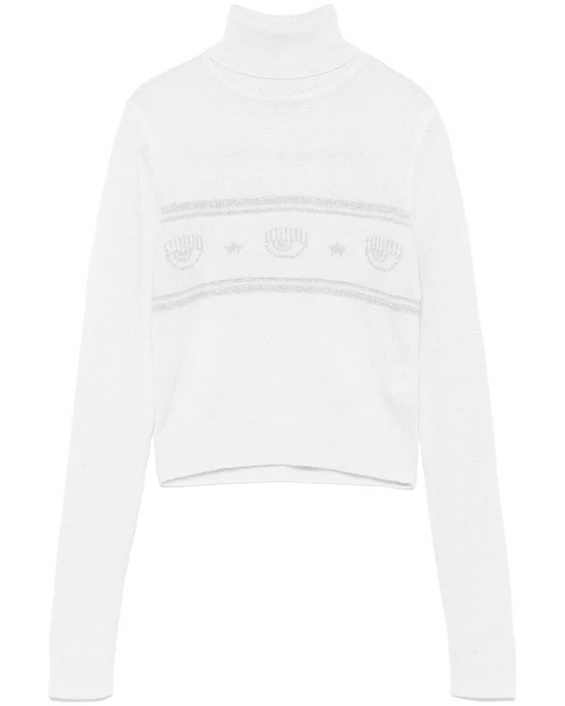Chiara Ferragni Pullover mit Eyelike-Motiv - Weiß Weiß