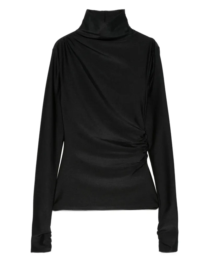 ANDAMANE Bluse mit Rollkragen - Schwarz Schwarz