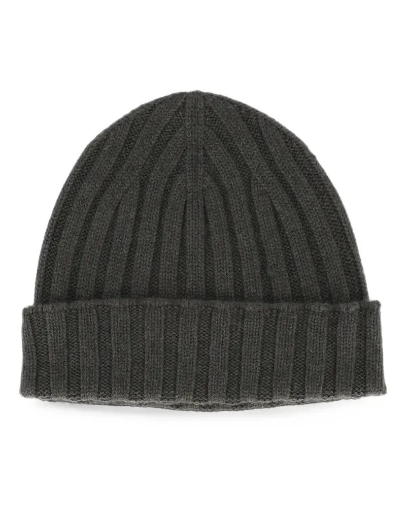 Filippo de Laurentiis ribbed-knit cashmere beanie hat - Grau Grau