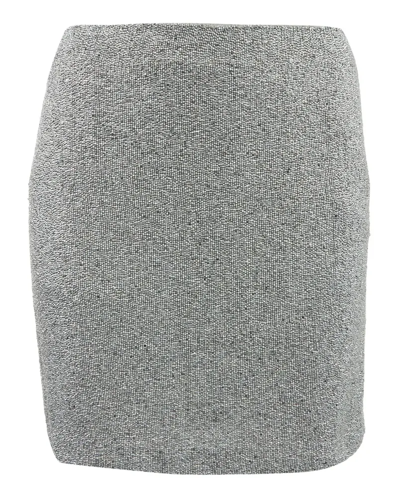 Ralph Lauren Pre-owned Minirock mit Perlen - Silber Silber