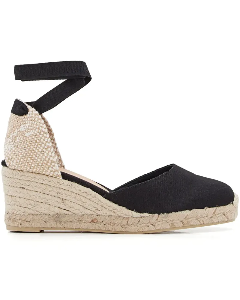 Castañer Carina Espadrilles 70mm - Schwarz Schwarz