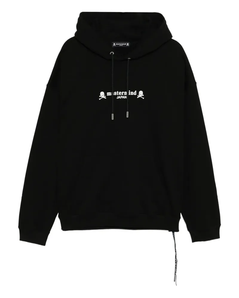 Mastermind Japan Hoodie mit Logo-Stickerei - Schwarz Schwarz