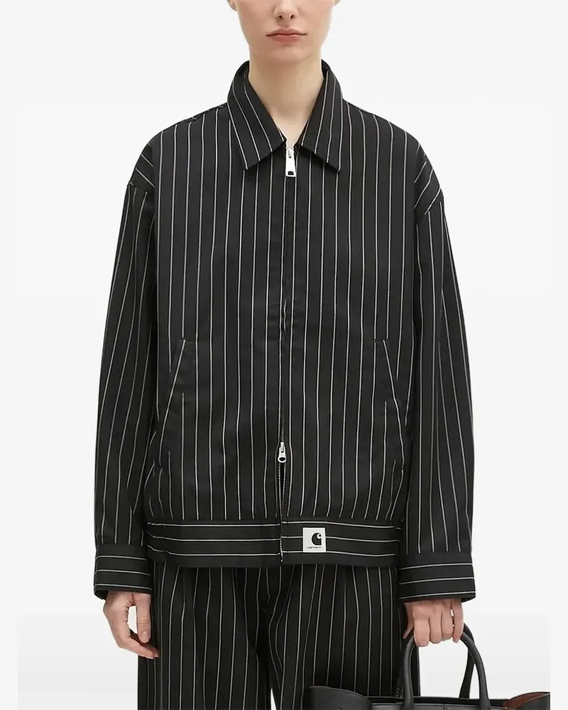Carhartt WIP Jacke mit Nadelstreifen - Schwarz Schwarz