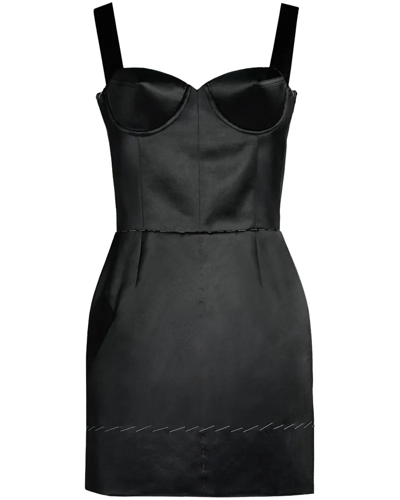 Maison Margiela Work-in-Progress Minikleid - Schwarz Schwarz