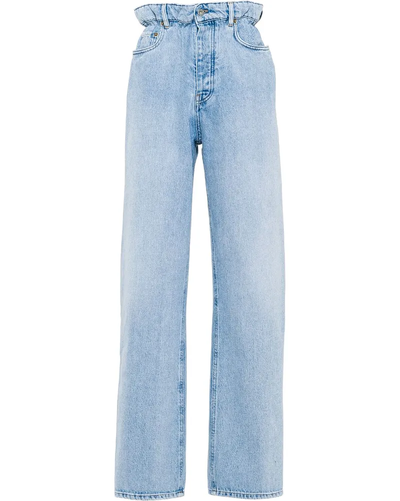 Miu Miu Jeans mit geradem Bein - Blau Blau