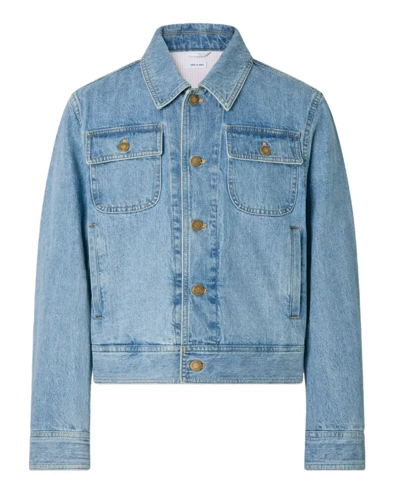 Thom Browne Selvedge Jeansjacke mit Riemen - Blau Blau