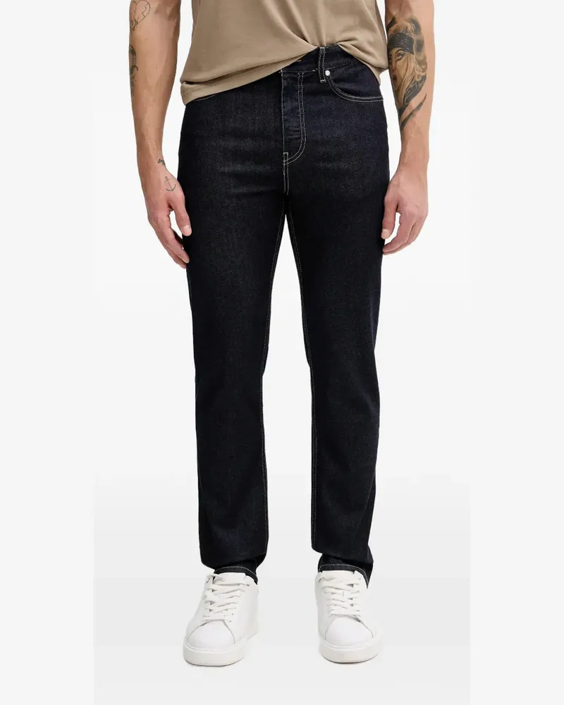 HUGO BOSS H-Ogden Straight-Leg-Jeans - Blau Blau