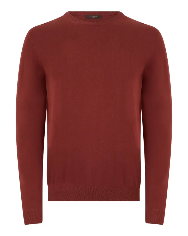 Slowear crewneck long-sleeved sweater - Rot Rot