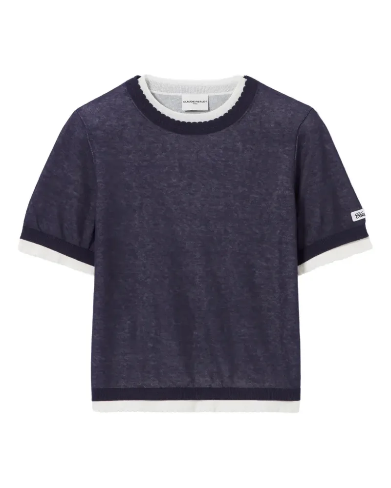 Claudie Pierlot contrast knit jumper - Blau Blau