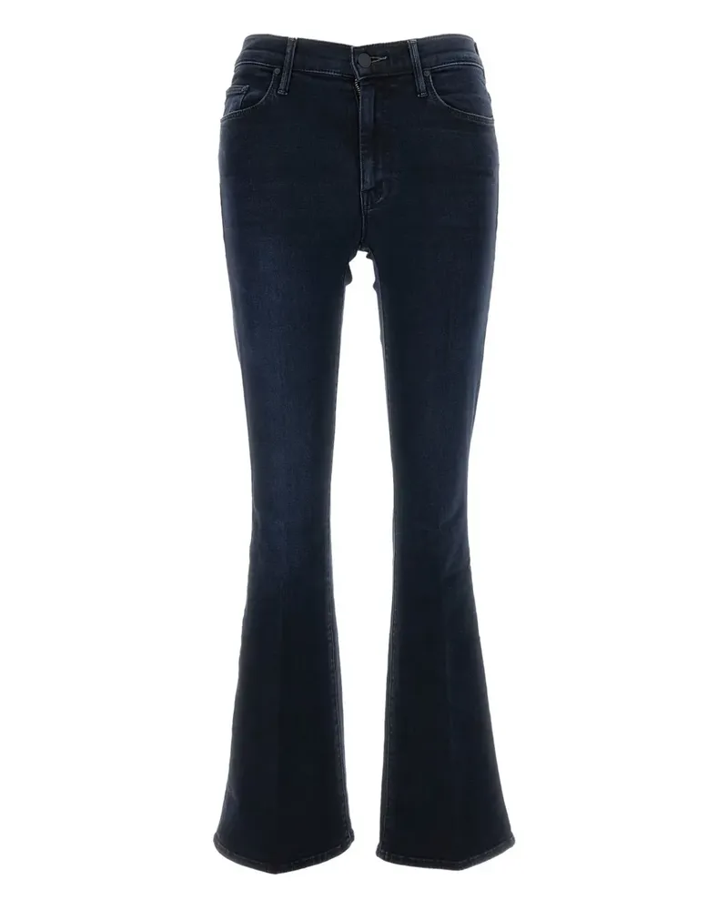 Mother Jeans mit ausgestelltem Bein - Blau Blau