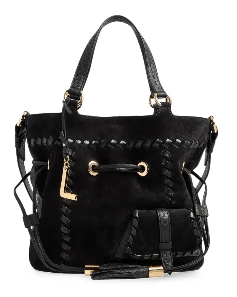 Lancel medium Premier Flirt whipstitched leather bucket bag - Schwarz Schwarz