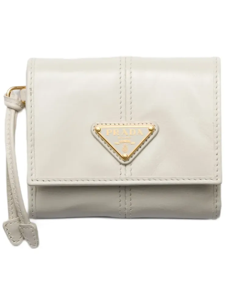 Prada small leather wallet - Nude Nude