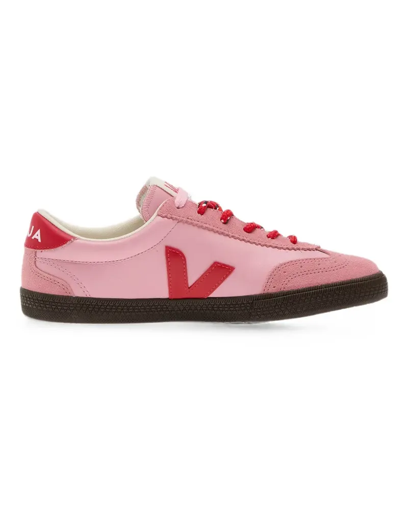 VEJA Volley Guimauve Pekin Eagle V-logo suede-panel sneakers - Rosa Rosa