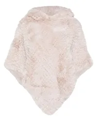 Liu Jo Poncho aus Faux Fur Nude