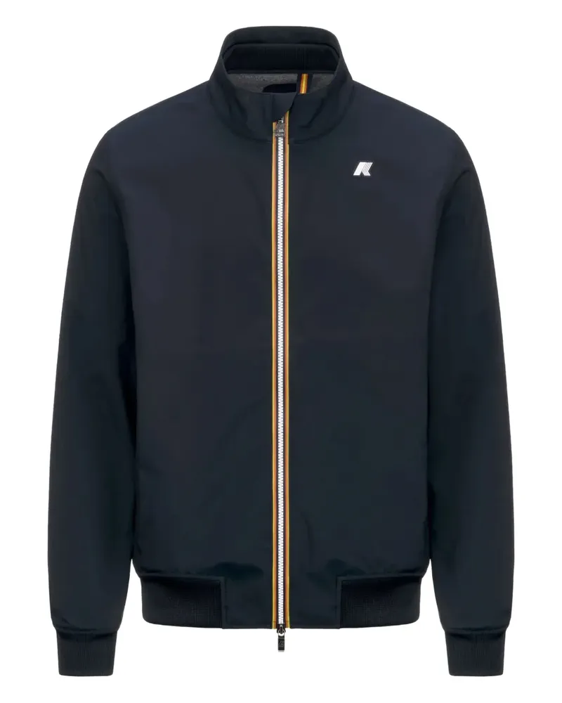 K-Way Jacke mit Logo-Patch - Blau Blau