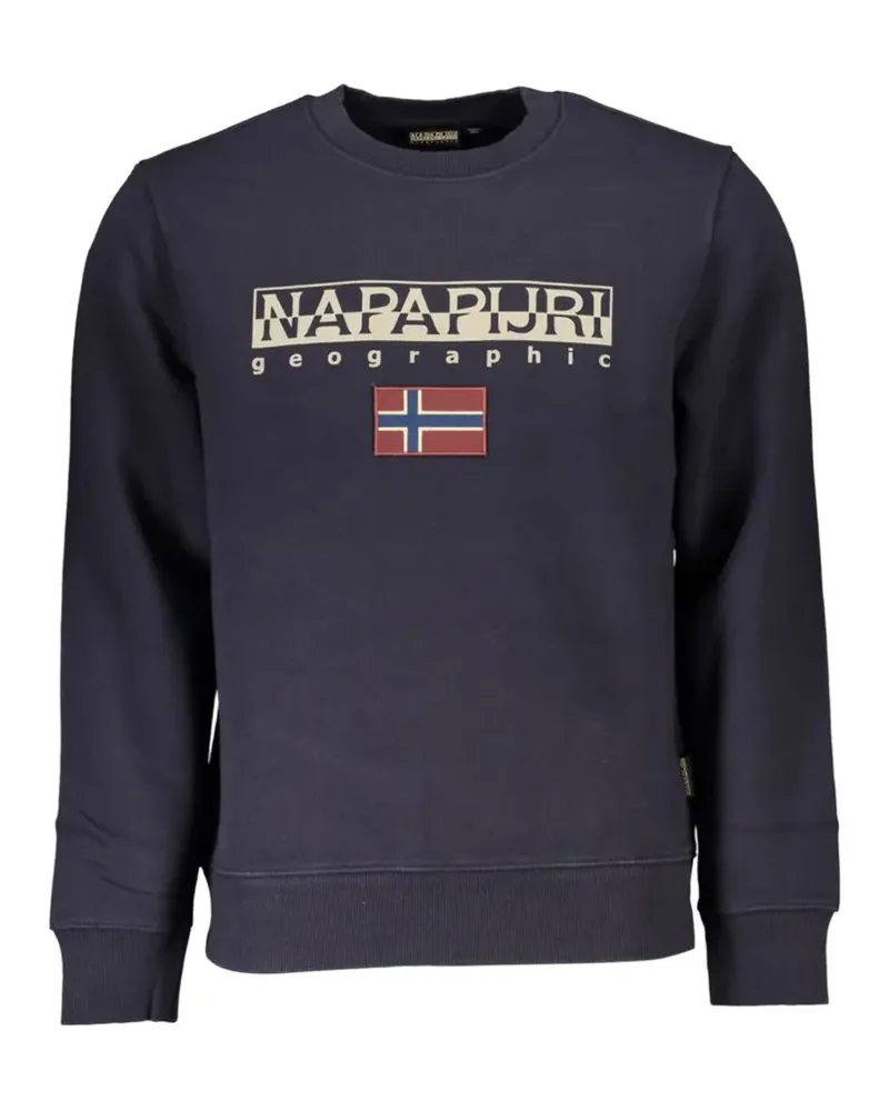 Napapijri logo-print sweatshirt - Blau Blau