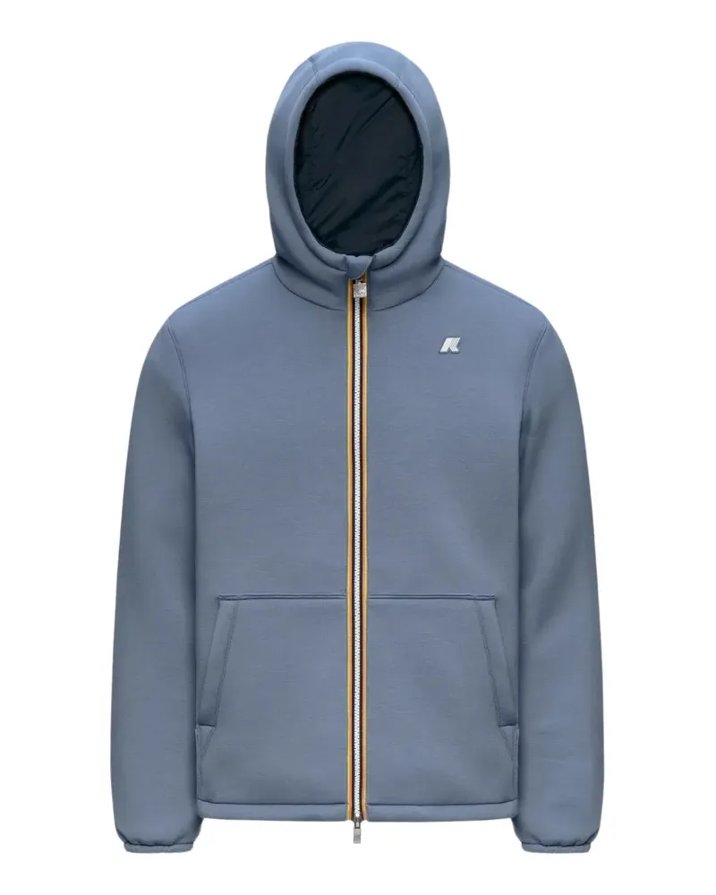 K-Way Wendbare St Jack Warm Kapuzenjacke - Blau Blau