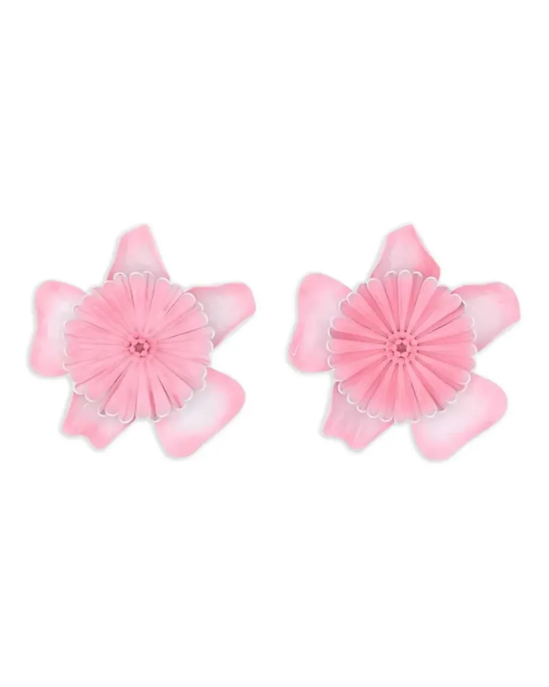 Chloé Bloom floral-motif earrings - Rosa Rosa