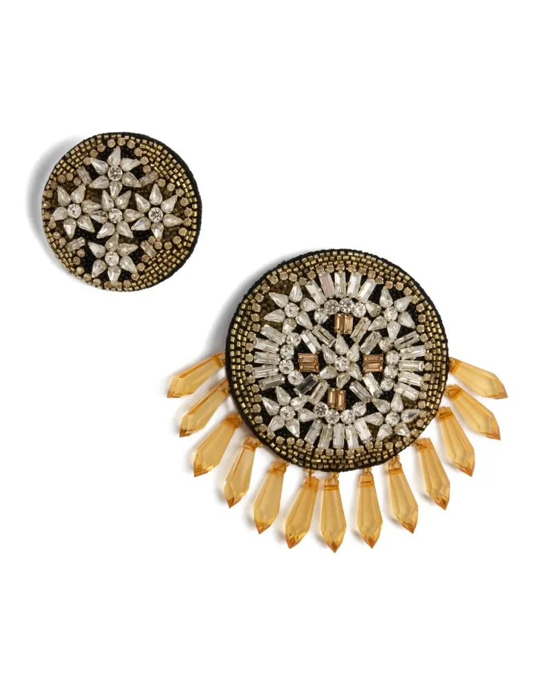La DoubleJ Pins-Set mit Perlenstickerei - Silber Silber