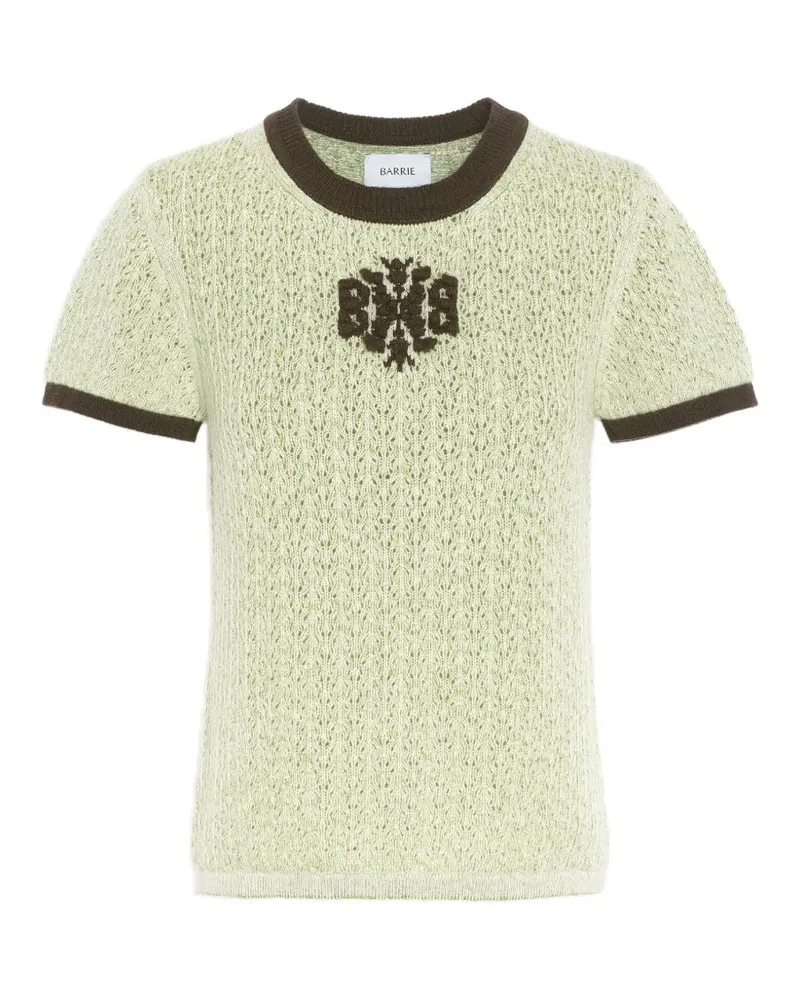 Barrie B-logo cashmere top - Grün Grün