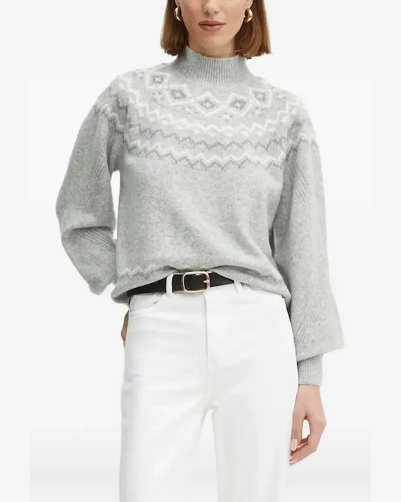 Guess Pullover mit Stehkragen - Grau Grau