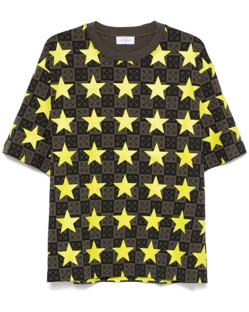 OFF-WHITE Stars AO Skate T-Shirt - Grün Grün