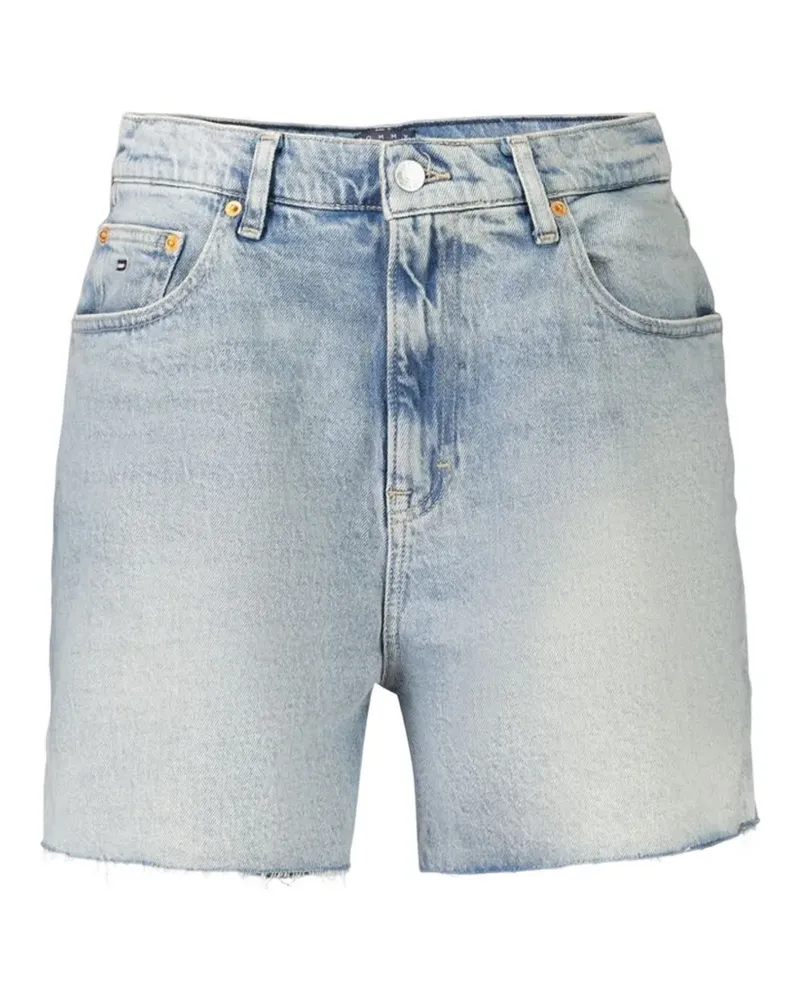 Tommy Hilfiger Ausgebleichte Shorts mit ausgefransten Kanten - Blau Blau