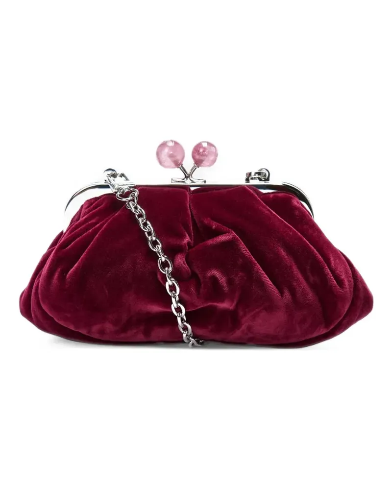 Max Mara Pasticcino velvet clutch bag - Rot Rot