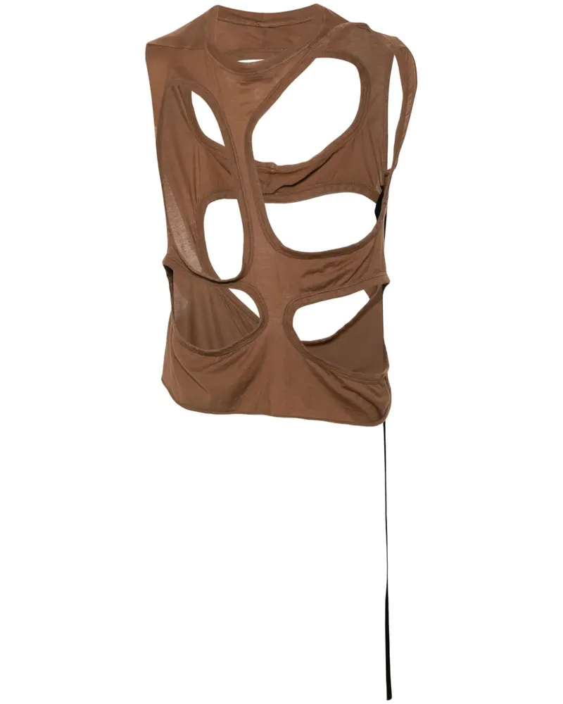 DRKSHDW by Rick Owens Tanktop aus Bio-Baumwolle - Braun Braun