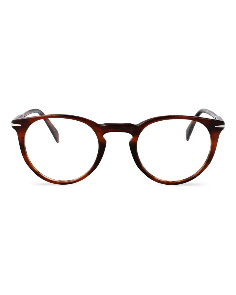 EYEWEAR by DAVID BECKHAM Brille im Panto-Design - Braun Braun