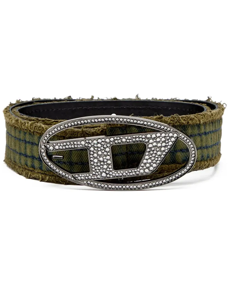 Diesel B-1dr Gürtel mit Strass - Grün Grün