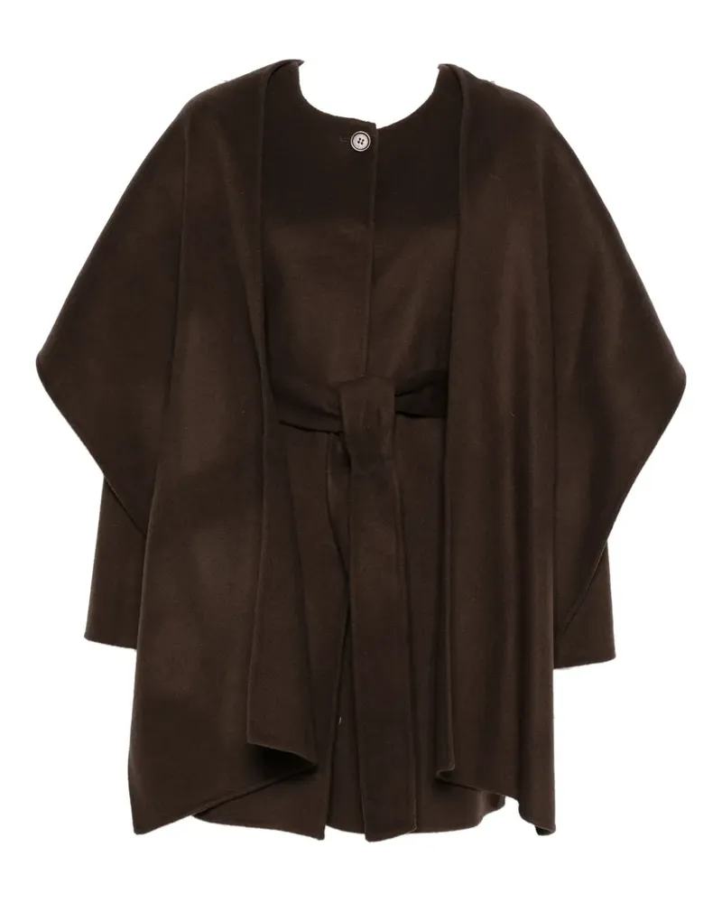 P.A.R.O.S.H. P.A.R.O H. Cape im Layering-Look - Braun Braun