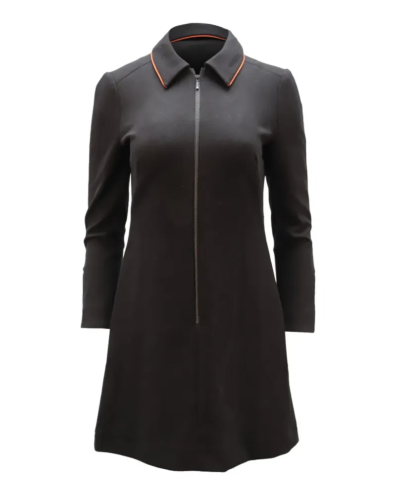 Cefinn Midikleid mit Reißverschluss - Schwarz Schwarz