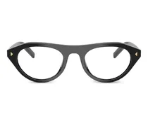 Sonnenbrille mit geometrischem Gestell - Schwarz