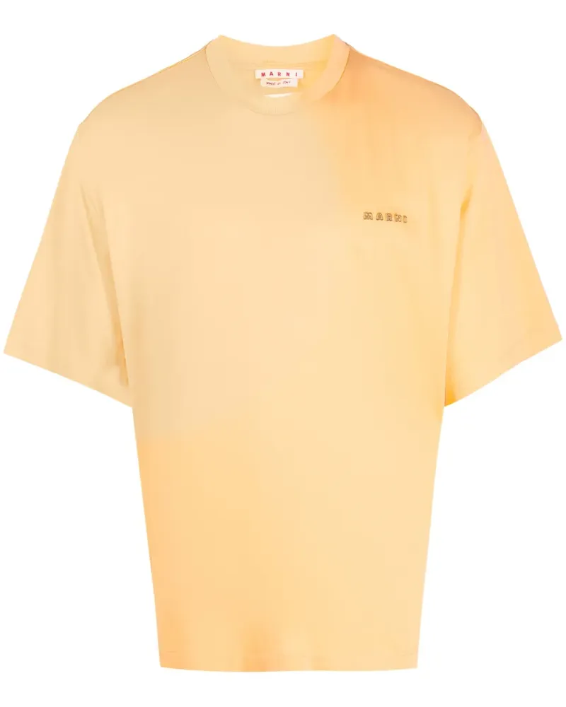 Marni T-Shirt mit grafischem Print - Orange Orange