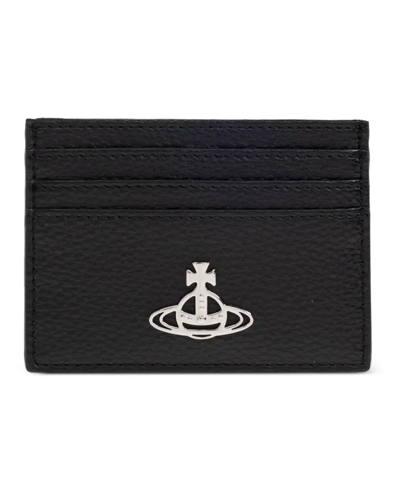 Vivienne Westwood Kartenetui mit Logo-Schild - Schwarz Schwarz