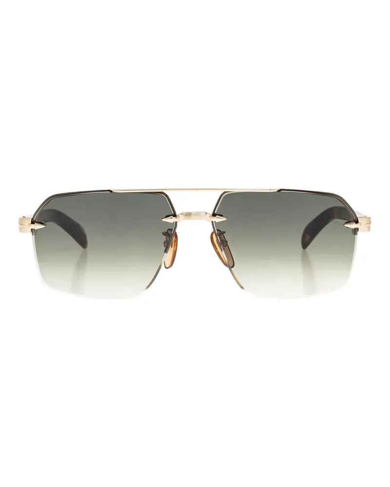 EYEWEAR by DAVID BECKHAM geometric-frame sunglasses - Gold Gold