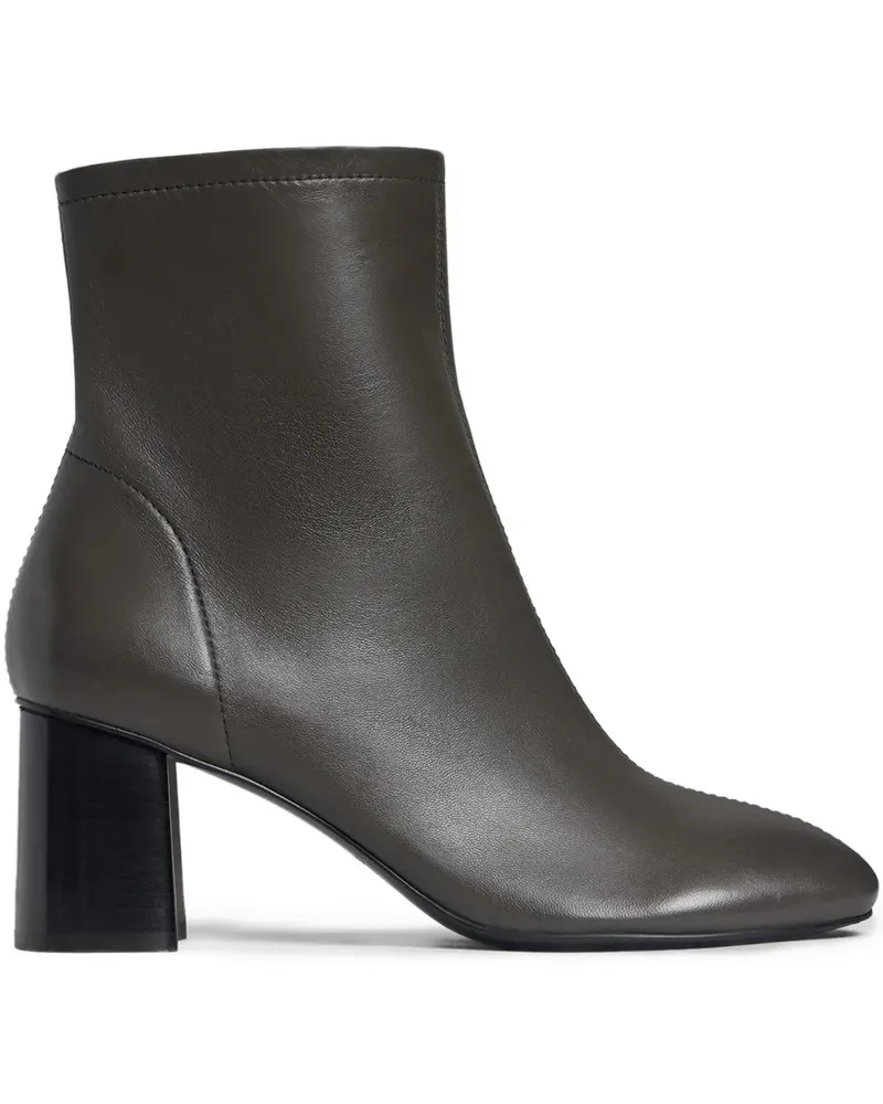 12 STOREEZ Stiefeletten mit Blockabsatz 65mm - Grau Grau