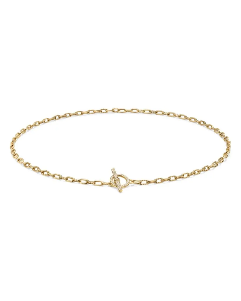 David Yurman 18kt DY Madison® Gelbgoldhalskette mit Diamant Gold