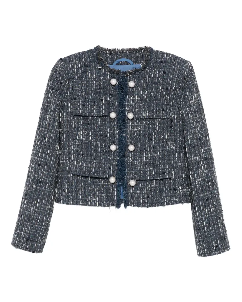 Liu Jo Tweed-Jacke - Blau Blau