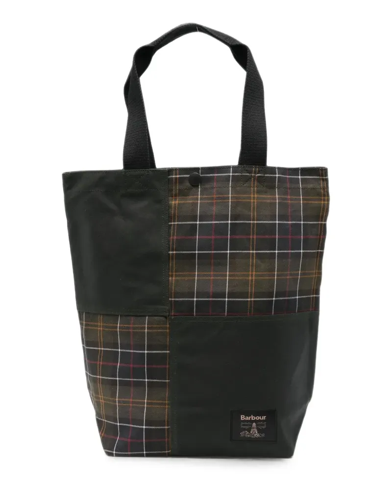 Barbour patchwork tartan tote bag - Grün Grün