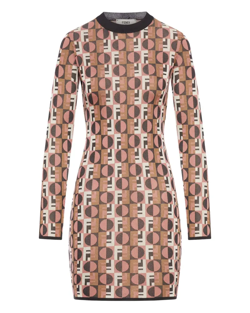 Fendi Optical Kleid mit geometrischem Muster - Rosa Rosa