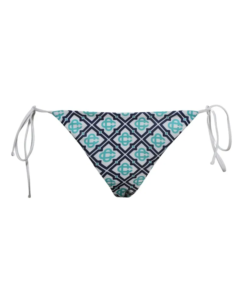 Casablanca Paris Bikinihöschen mit Monogramm - Blau Blau