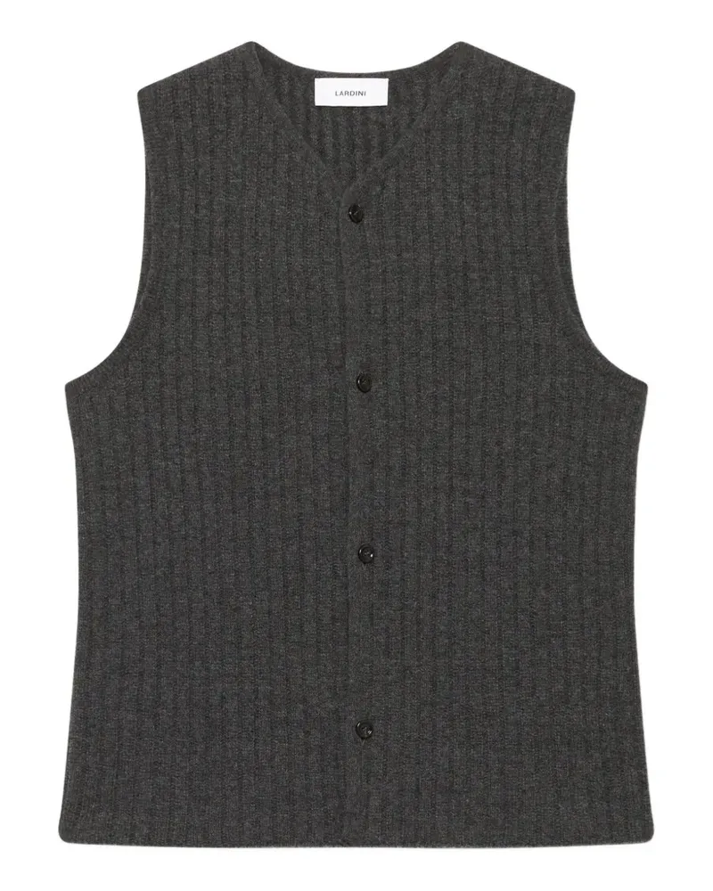 LARDINI knitted vest - Grau Grau