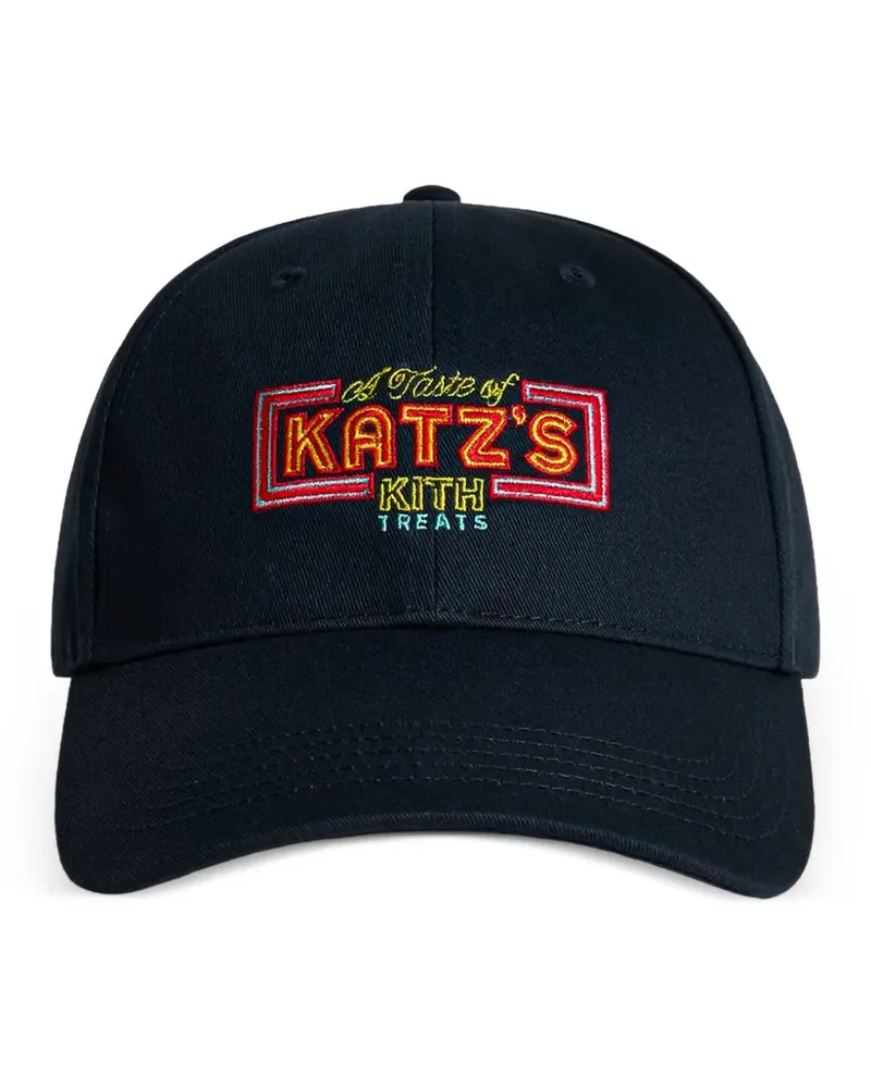 KITH x Katz's Delicatessen Baseballkappe mit Logo-Stickerei - Schwarz Schwarz