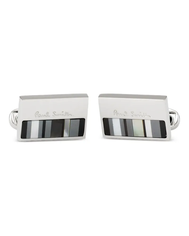 Paul Smith Manschettenknöpfe mit Logo-Gravur - Silber Silber