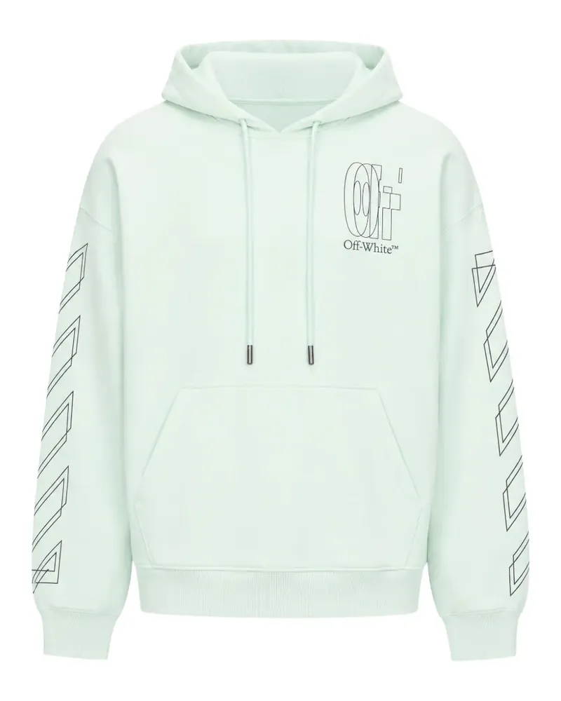 OFF-WHITE Outline Double Arrow Skate hoodie - Grün Grün