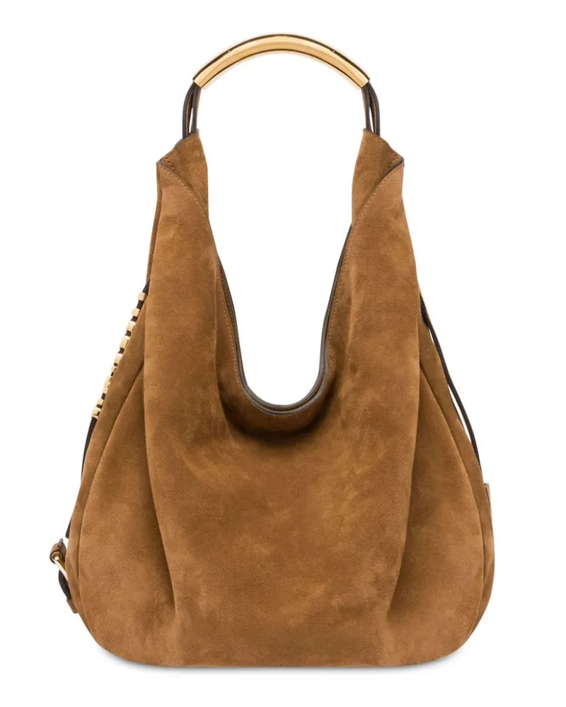 Moschino Handle Me Schultertasche - Braun Braun