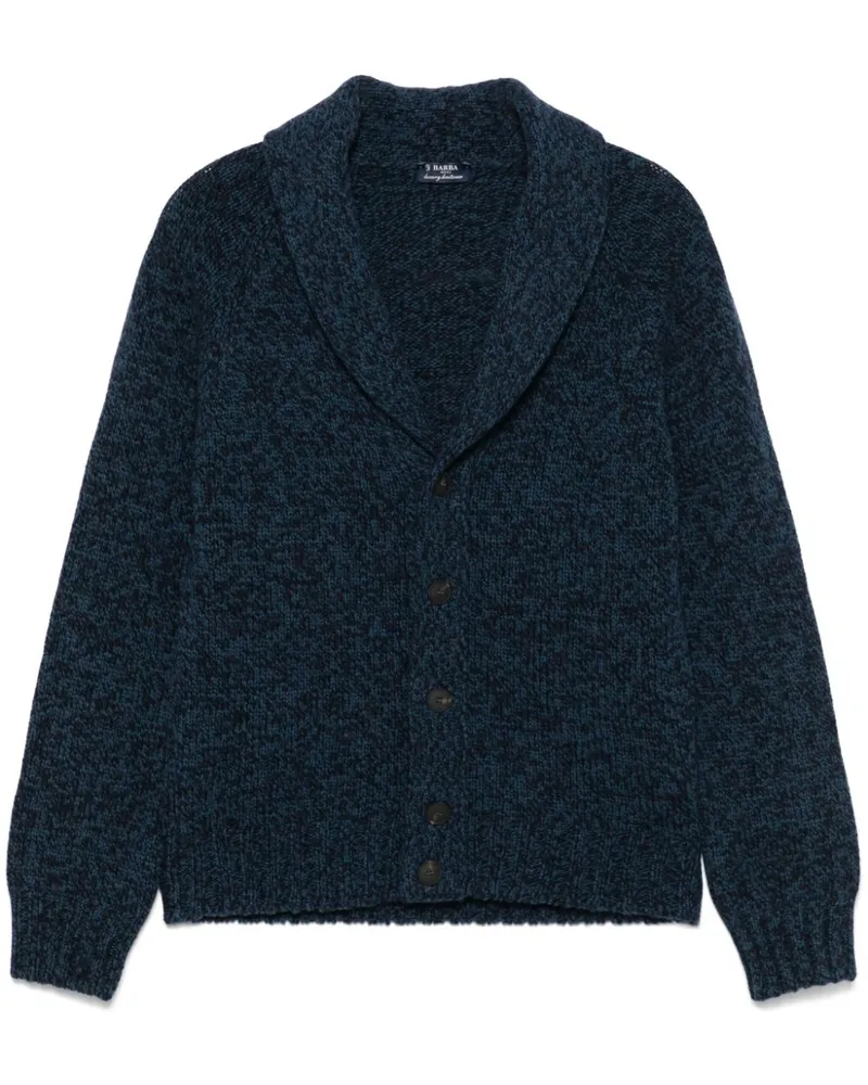 BARBA Klassischer Cardigan - Blau Blau